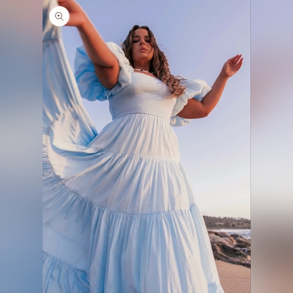 🩵JessaKae NWOT Light Blue Luna Maxi Dress - Picture 11 of 12
